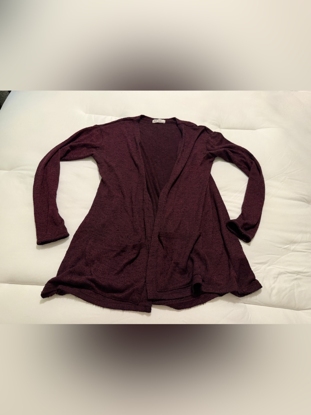 H&M Heathered Wine Knit Sweater